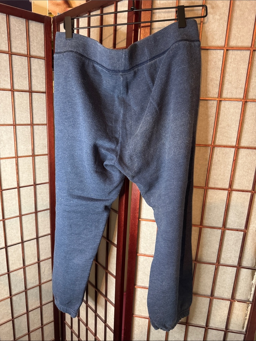 Vintage PINK Victoria's Secret Navy Sweatpants with Teal Logo Accents - Picture 4 of 5
